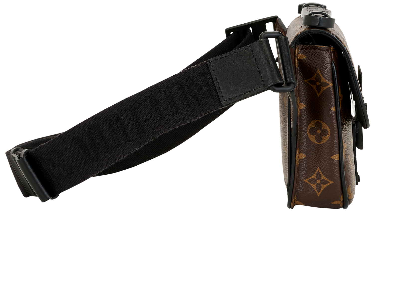 S Lock Sling Bag, &pound;1,300, Handbags, Brown, Canvas, Side view